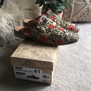 Free People brocade mules